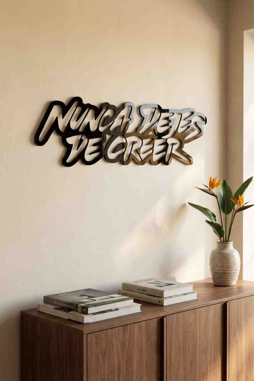 Nunca Dejes De Creer - Cuadro decorativo | Cortayrecorta.es