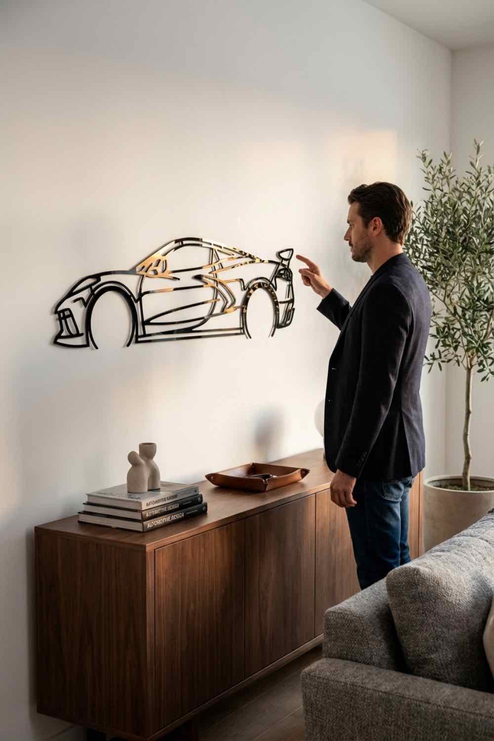 Corvette C8 Stingray - Cuadro decorativo | Cortayrecorta.es