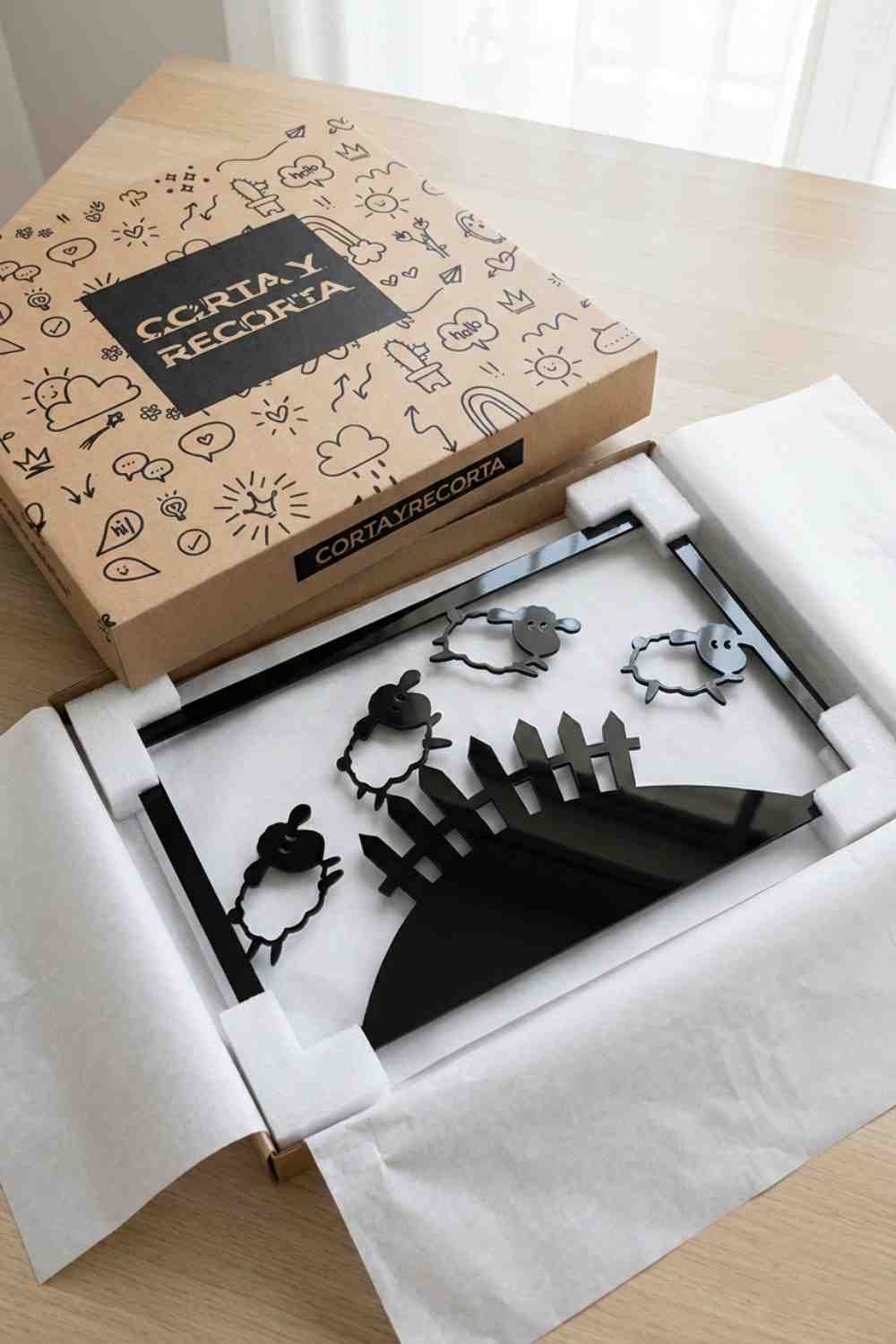 Contando Ovejas - Cuadro decorativo | Cortayrecorta.es