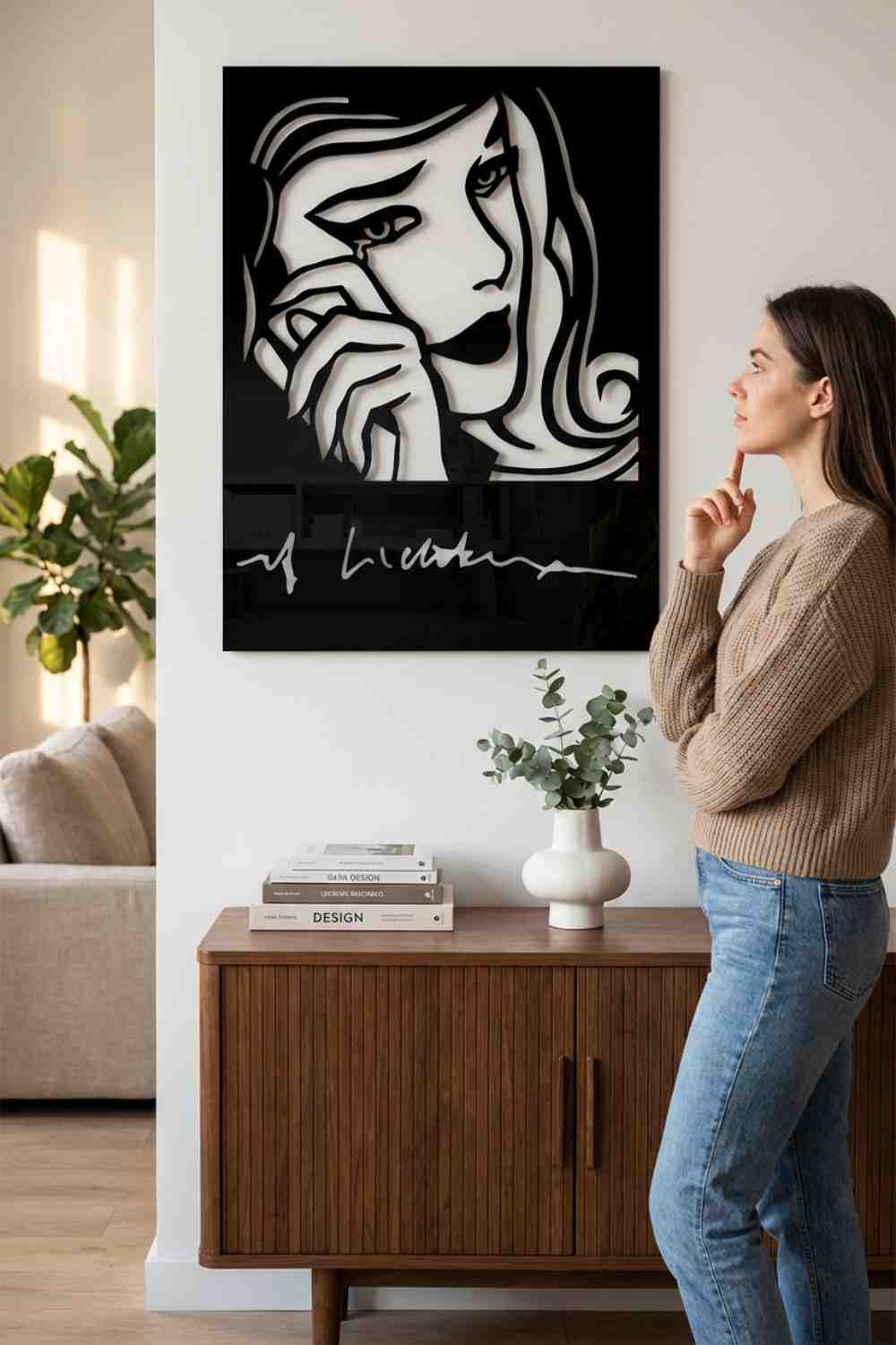 Emoción- Lichtenstein - Cuadro decorativo | Cortayrecorta.es