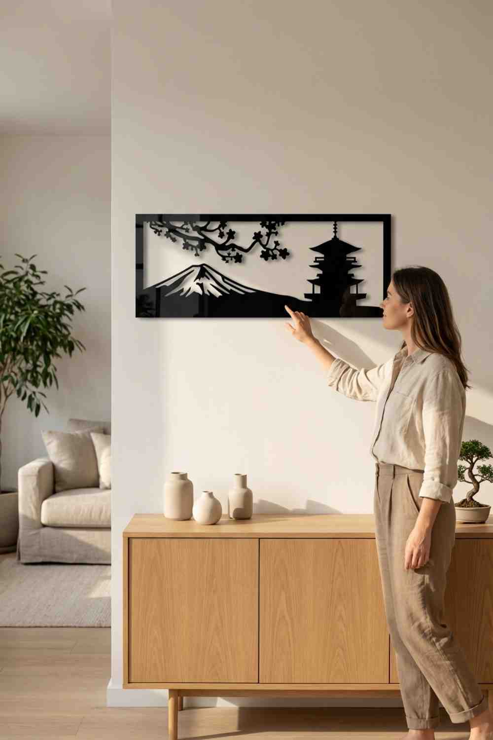 Monte Fuji - Cuadro decorativo | Cortayrecorta.es