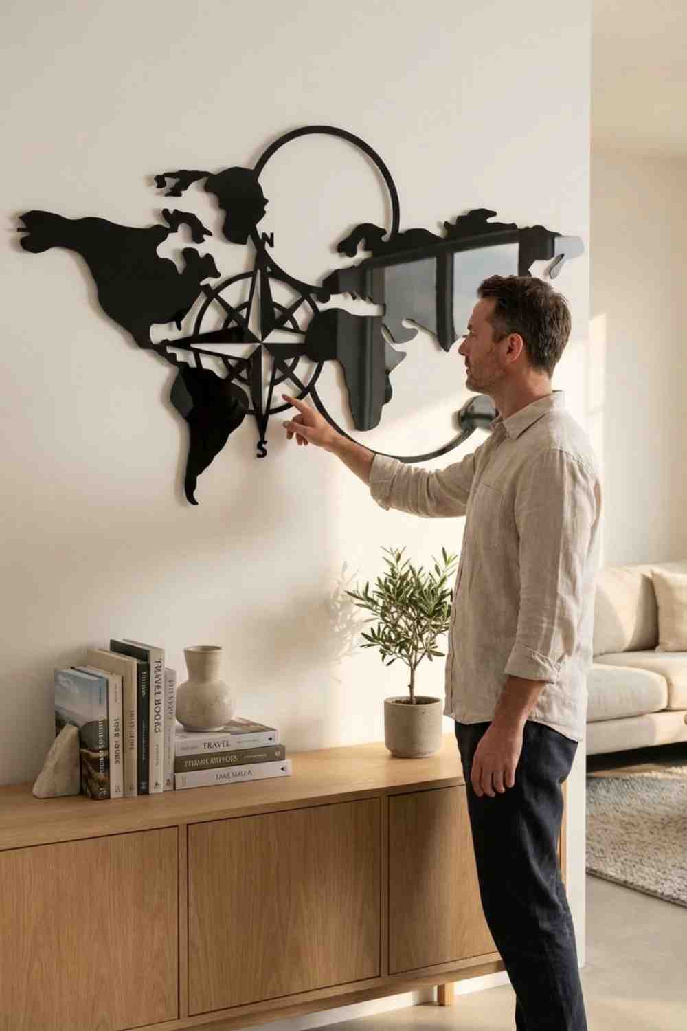 World map - Cuadro decorativo | Cortayrecorta.es