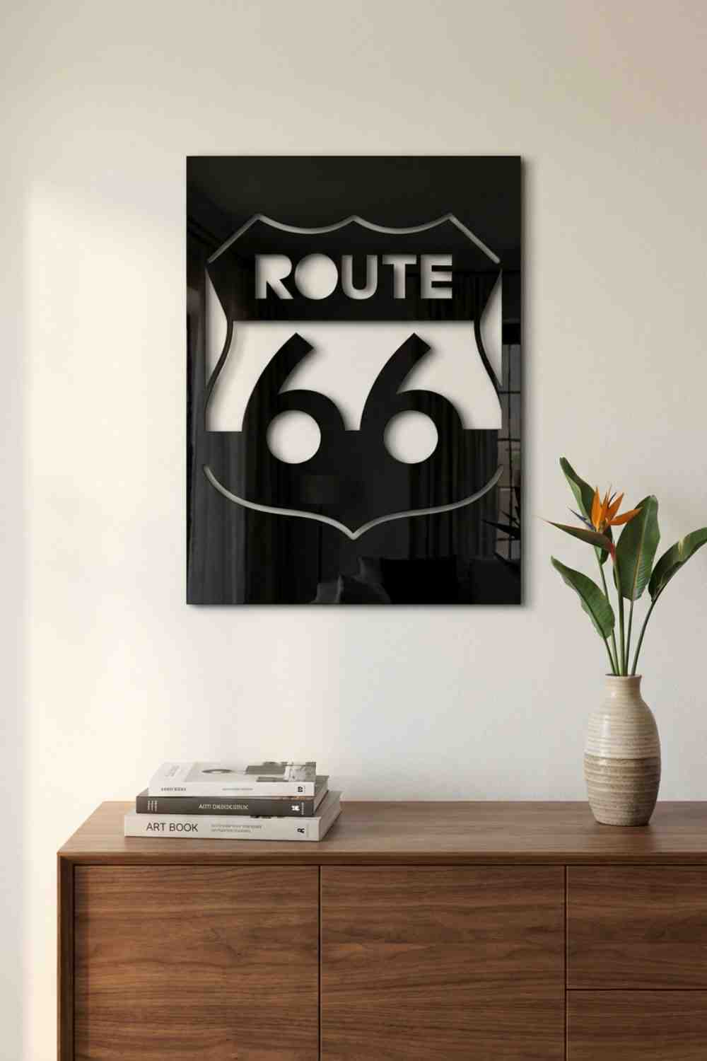 Route 66 - Cuadro decorativo | Cortayrecorta.es