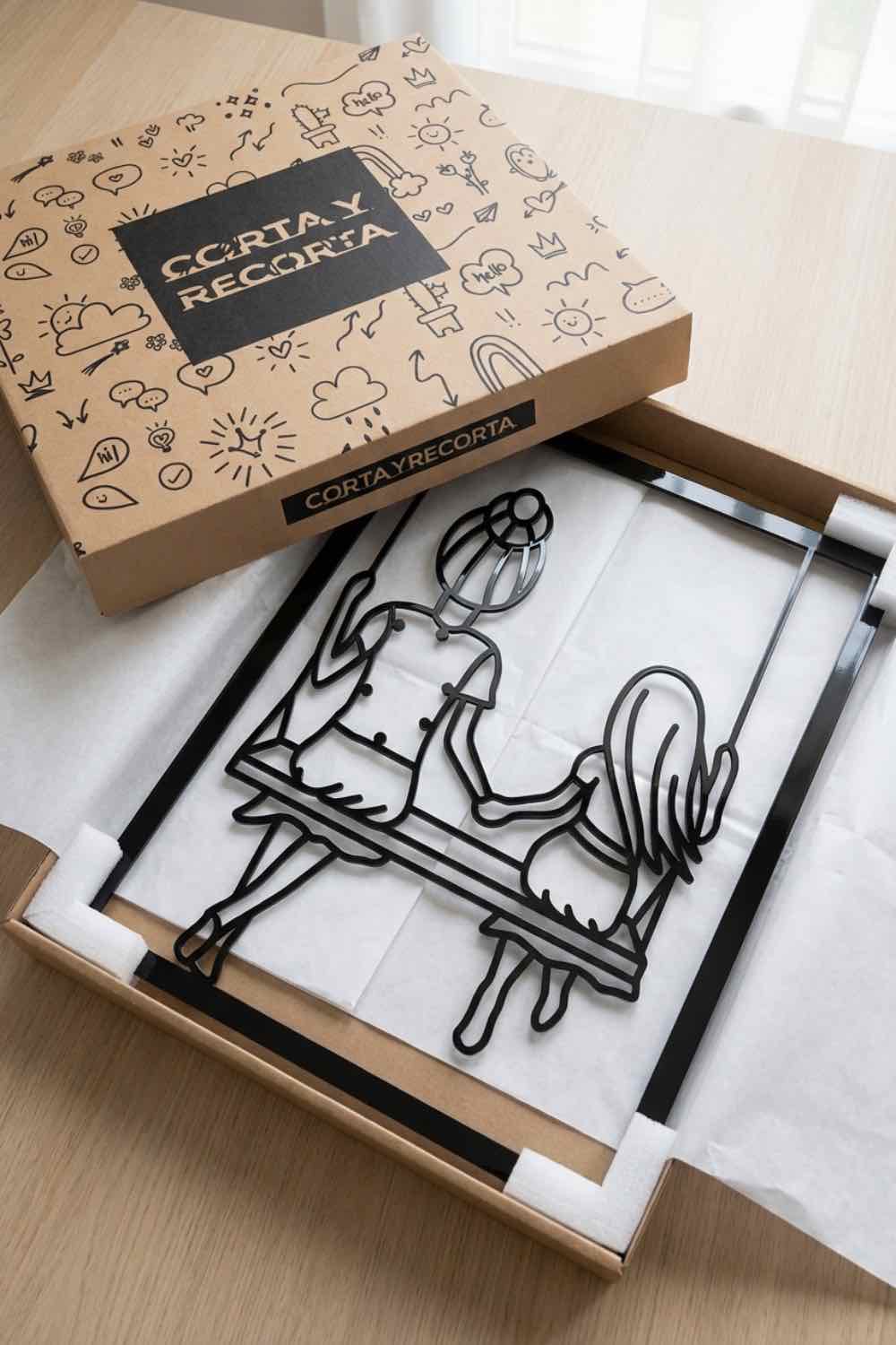 Madre E Hija - Cuadro decorativo | Cortayrecorta.es