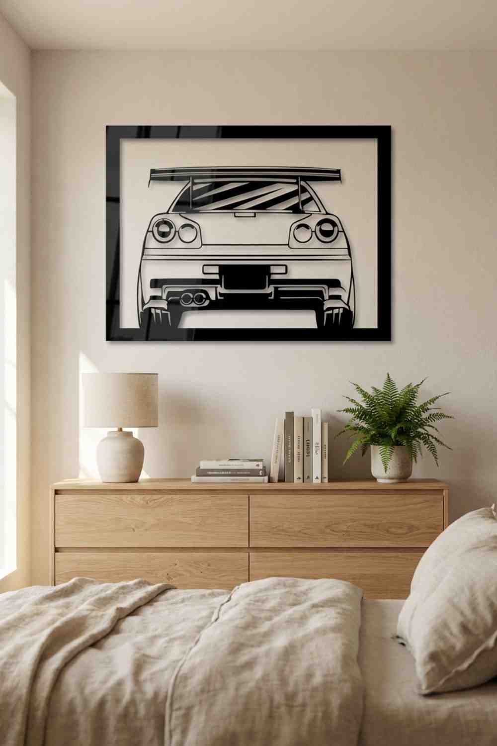 Nissan Skyline R34 Gt-R - Cuadro decorativo | Cortayrecorta.es