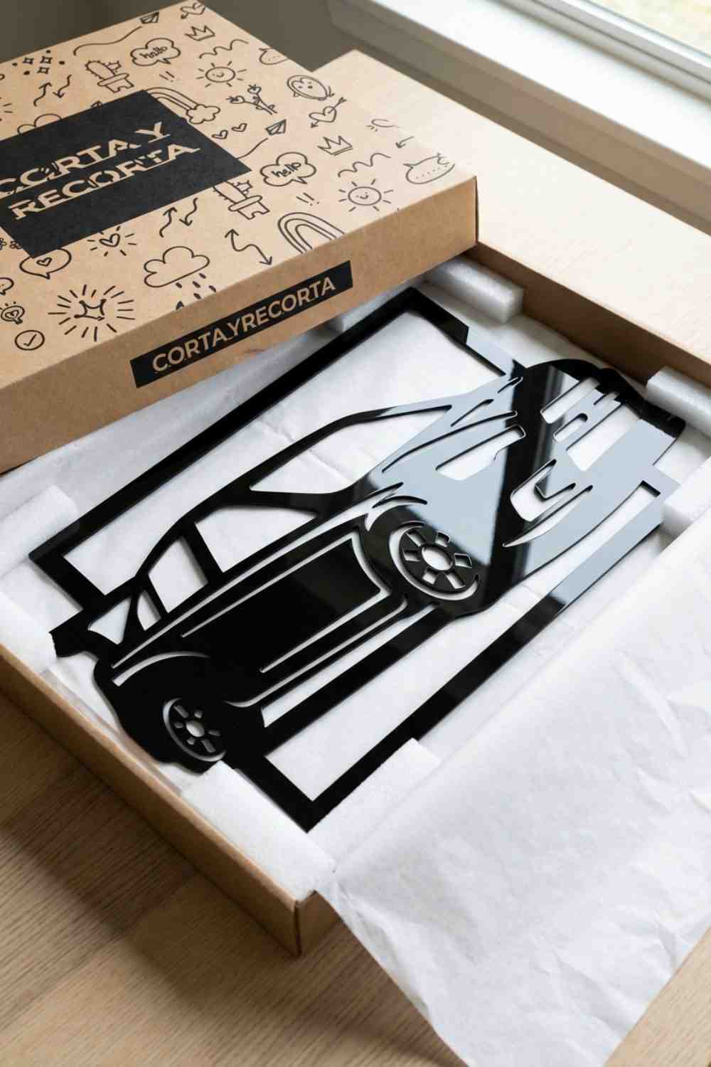 Mitsubishi Evo 9 - Cuadro decorativo | Cortayrecorta.es
