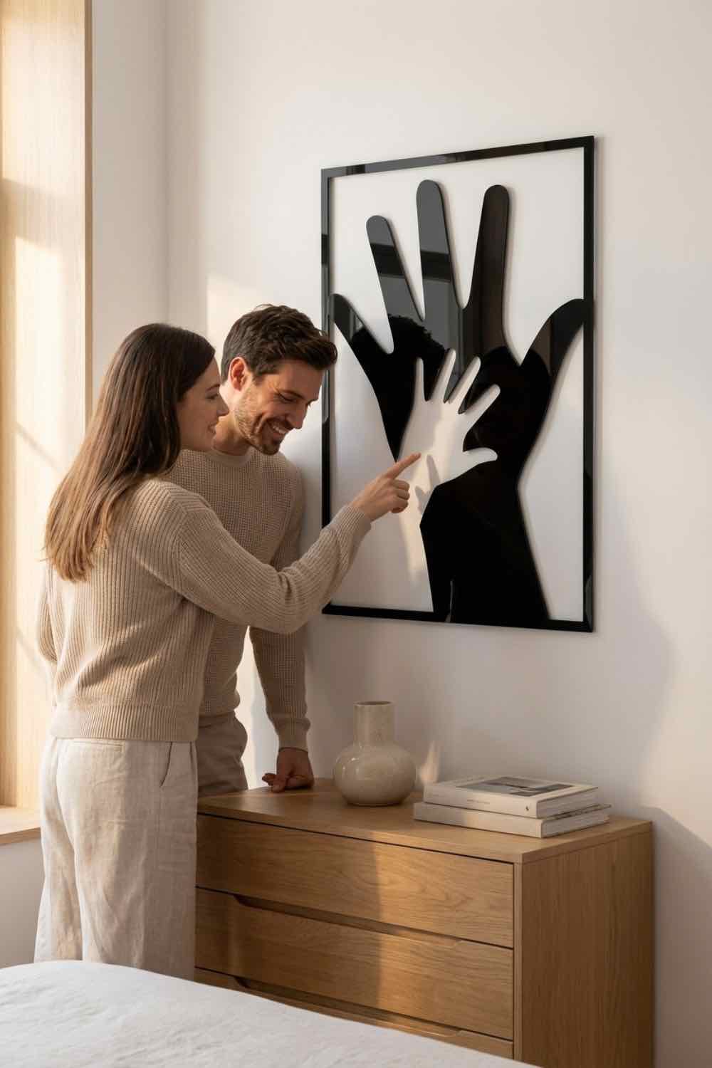Padre E Hijo - Cuadro decorativo | Cortayrecorta.es