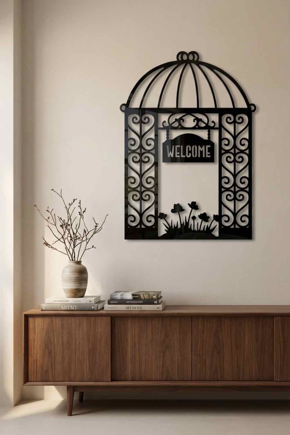 Welcome To Garden - Cuadro decorativo | Cortayrecorta.es