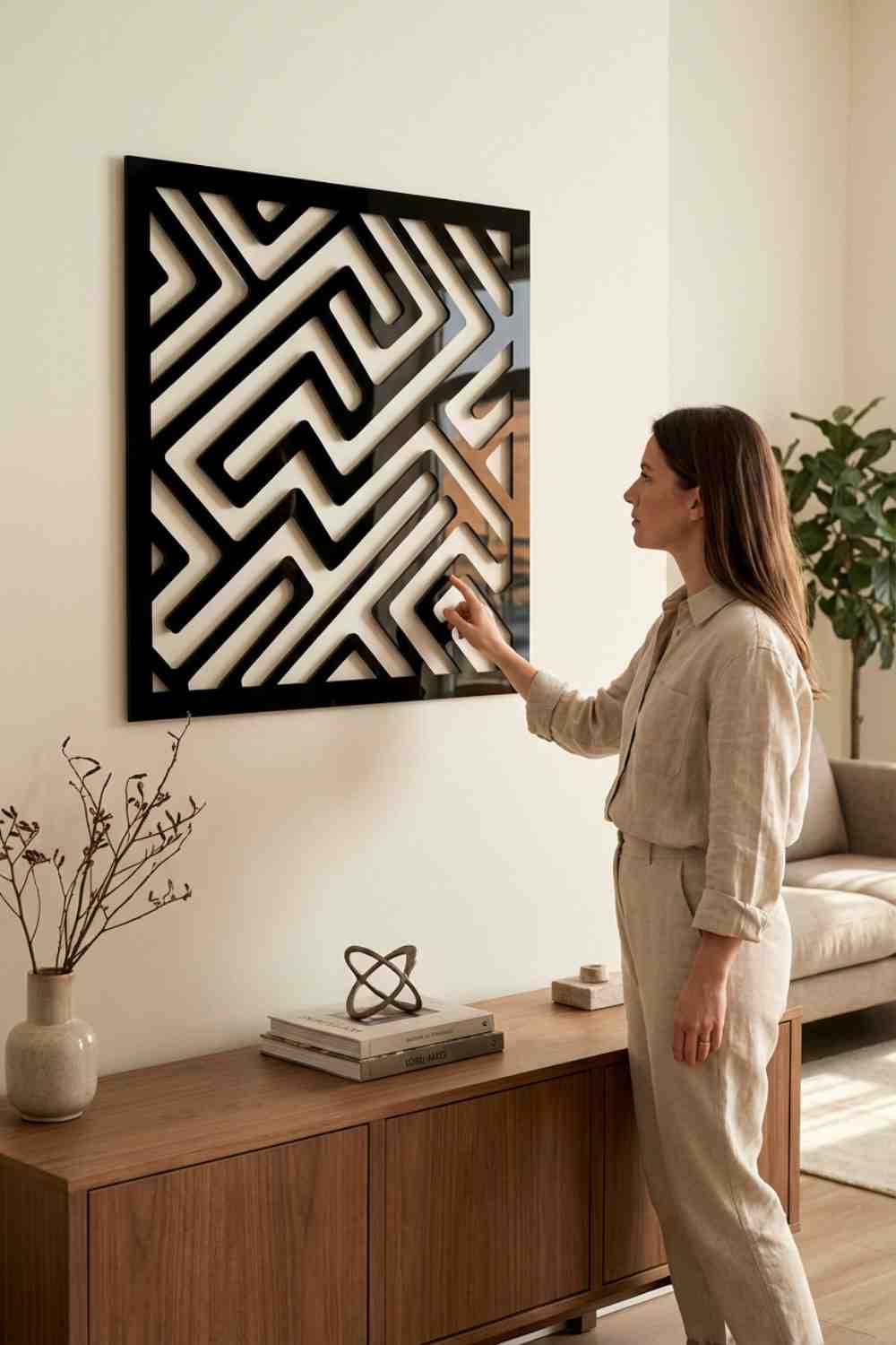 Laberinto - Cuadro decorativo | Cortayrecorta.es