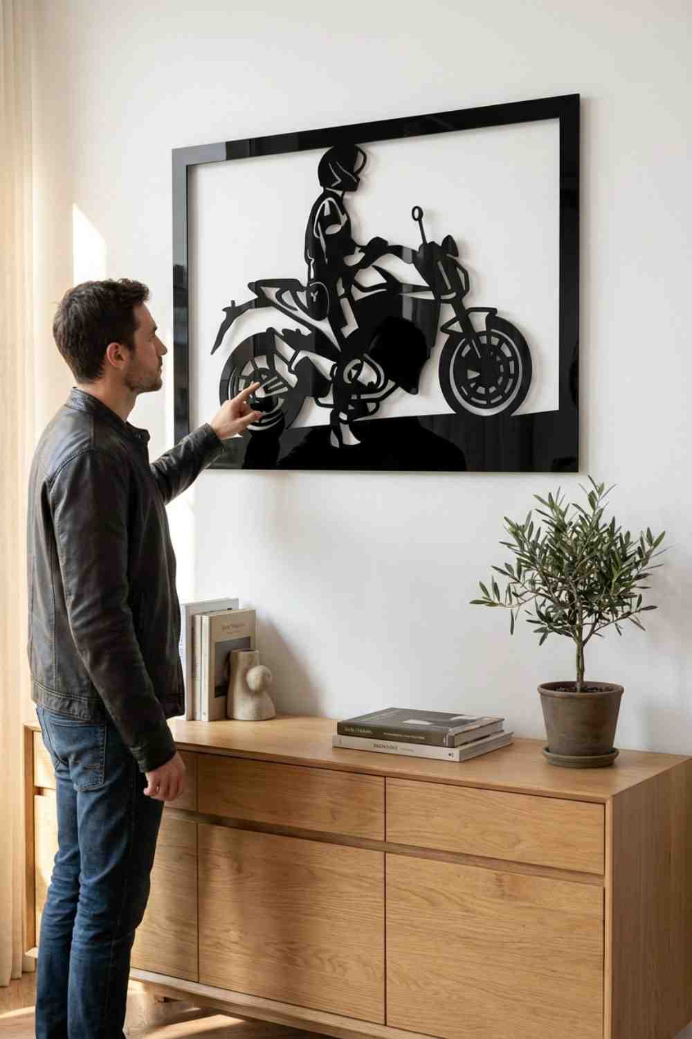 Ducati Monster - Cuadro decorativo | Cortayrecorta.es