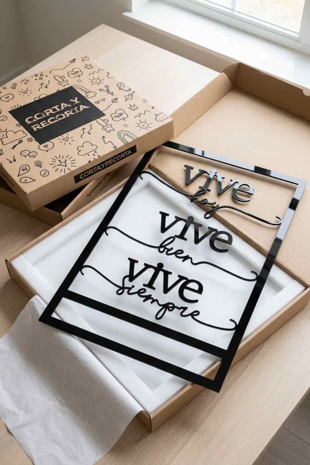 Vive - Cuadro decorativo | Cortayrecorta.es