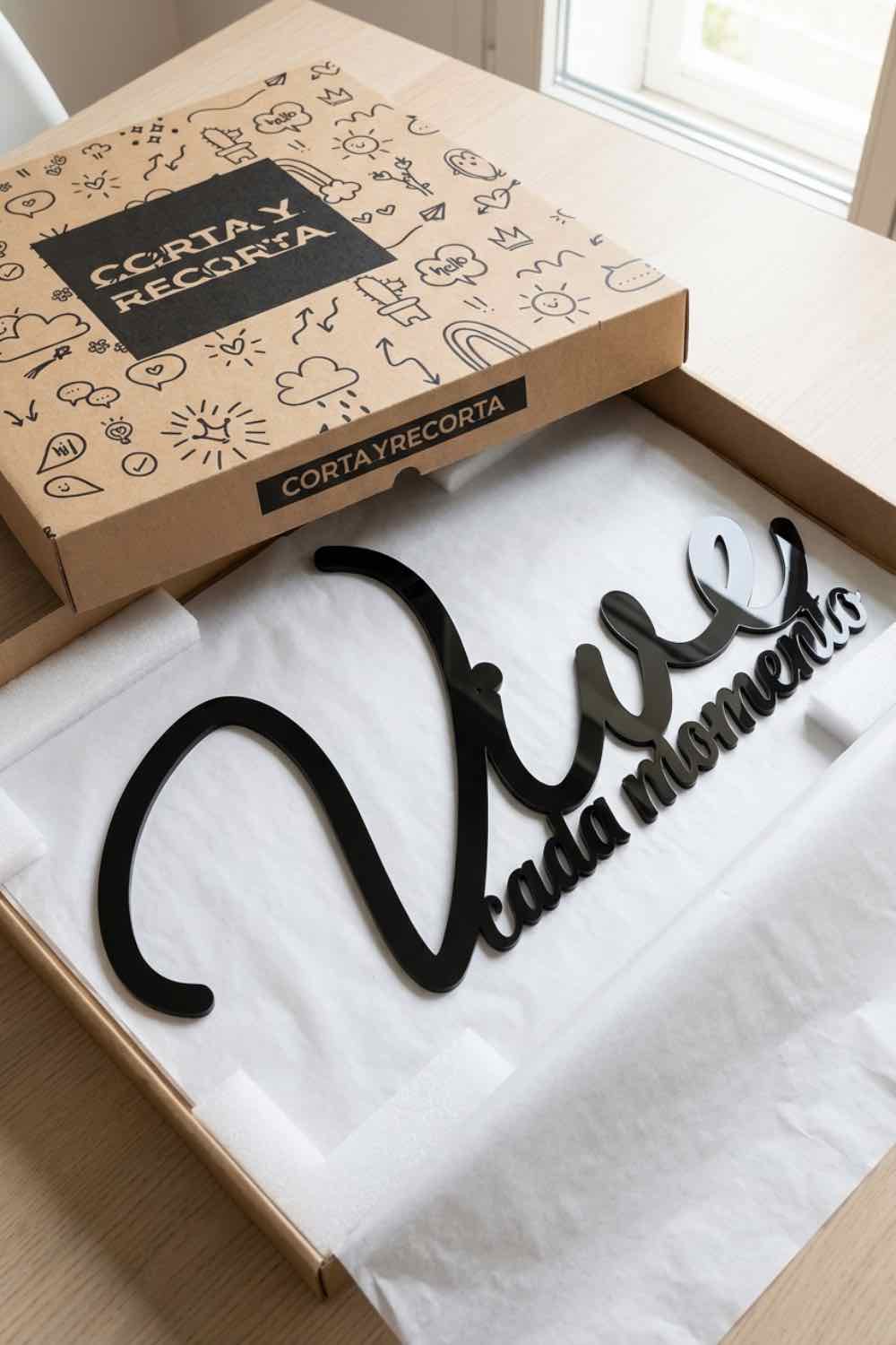 Vive Cada Momento - Cuadro decorativo | Cortayrecorta.es