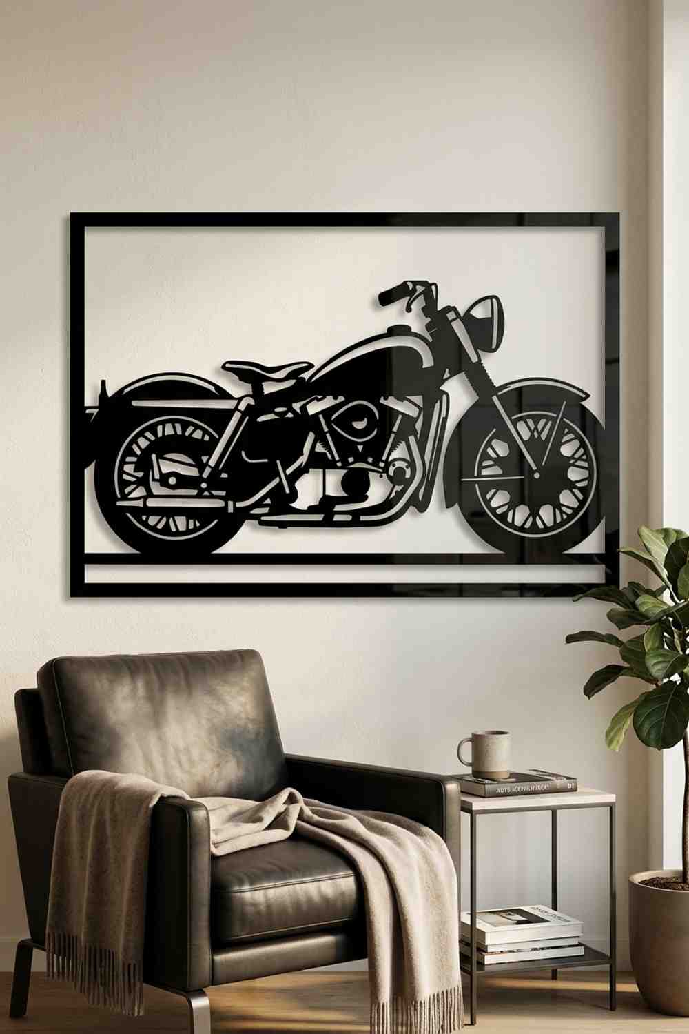 Harley-Davidson Sportster de 1957 - Cuadro decorativo | Cortayrecorta.es