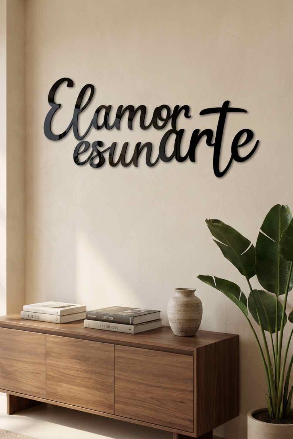 El Amor Es Un Arte - Cuadro decorativo | Cortayrecorta.es