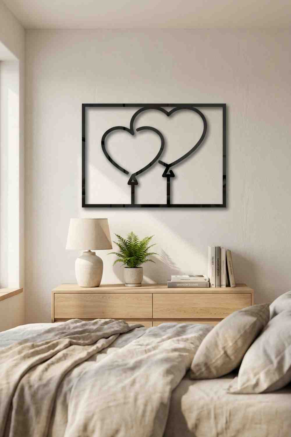 Corazon Globo - Cuadro decorativo | Cortayrecorta.es