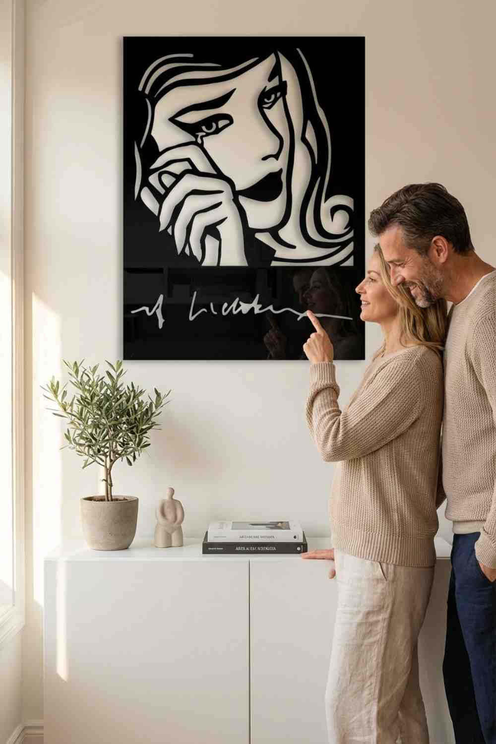 Emoción- Lichtenstein - Cuadro decorativo | Cortayrecorta.es