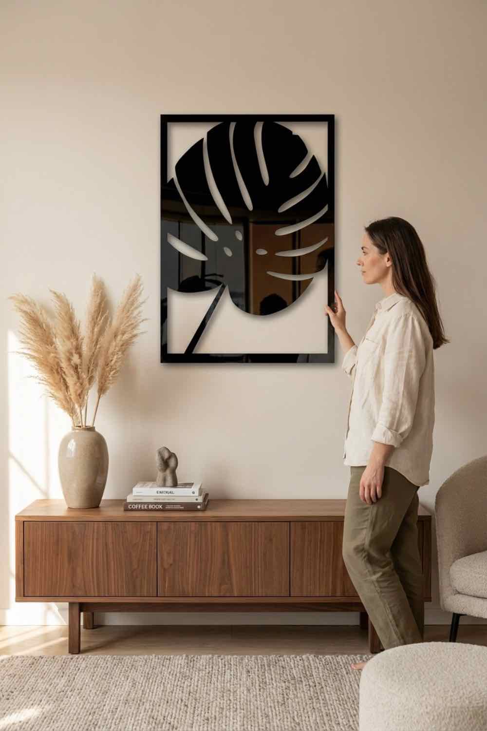 Simply Hoja Monstera - Cuadro decorativo | Cortayrecorta.es