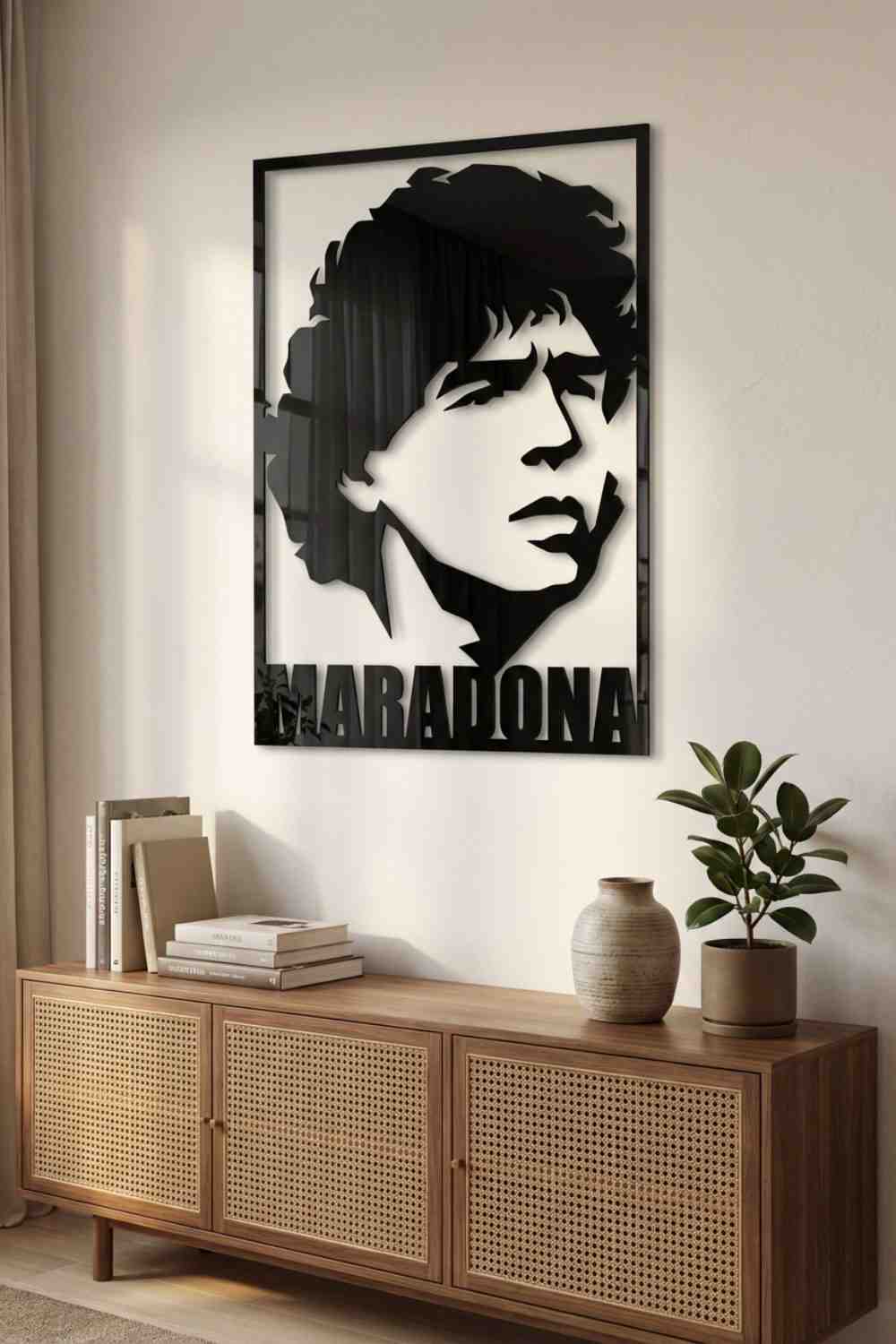 Maradona - Cuadro decorativo | Cortayrecorta.es