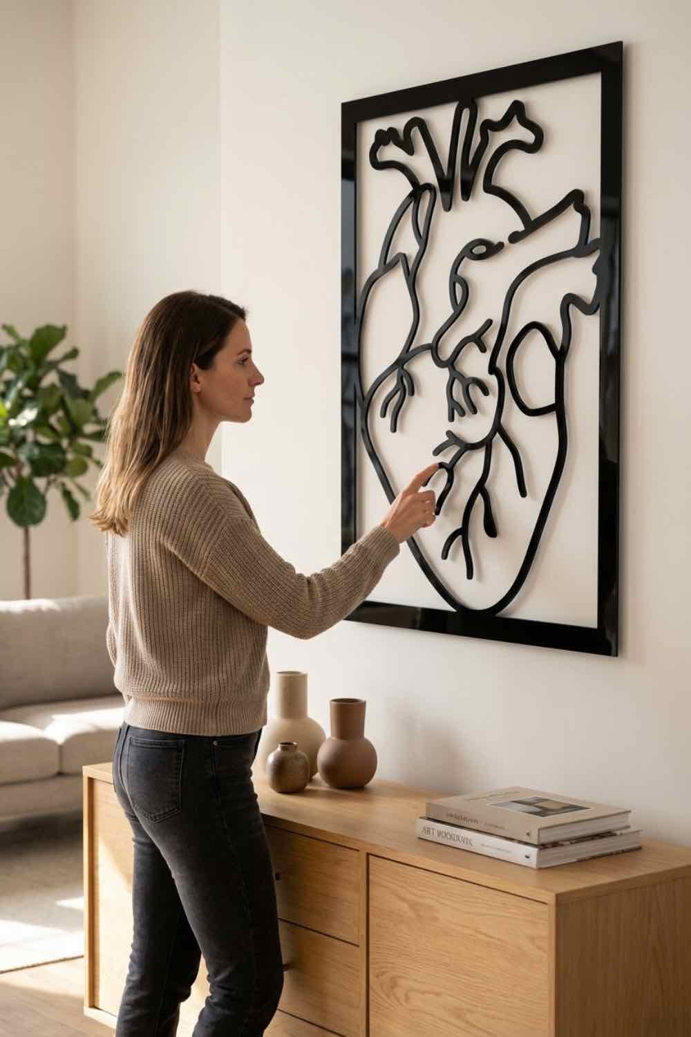 Corazón - Cuadro decorativo | Cortayrecorta.es