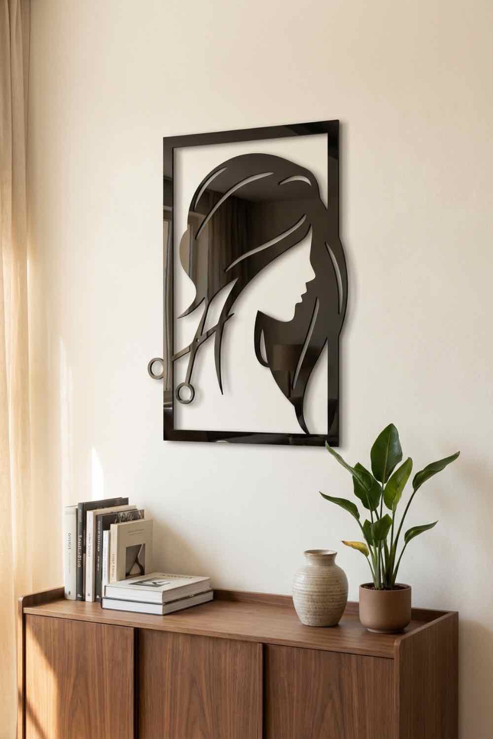Silueta de mujer - Cuadro decorativo | Cortayrecorta.es