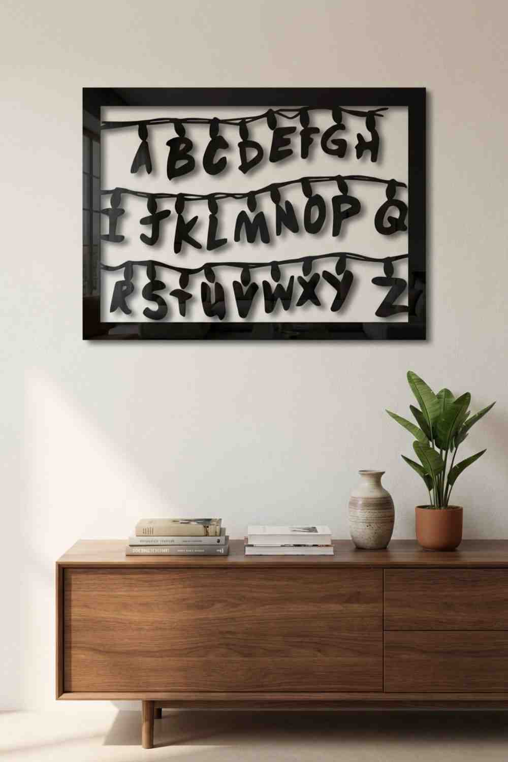 Stranger Things Text - Cuadro decorativo | Cortayrecorta.es