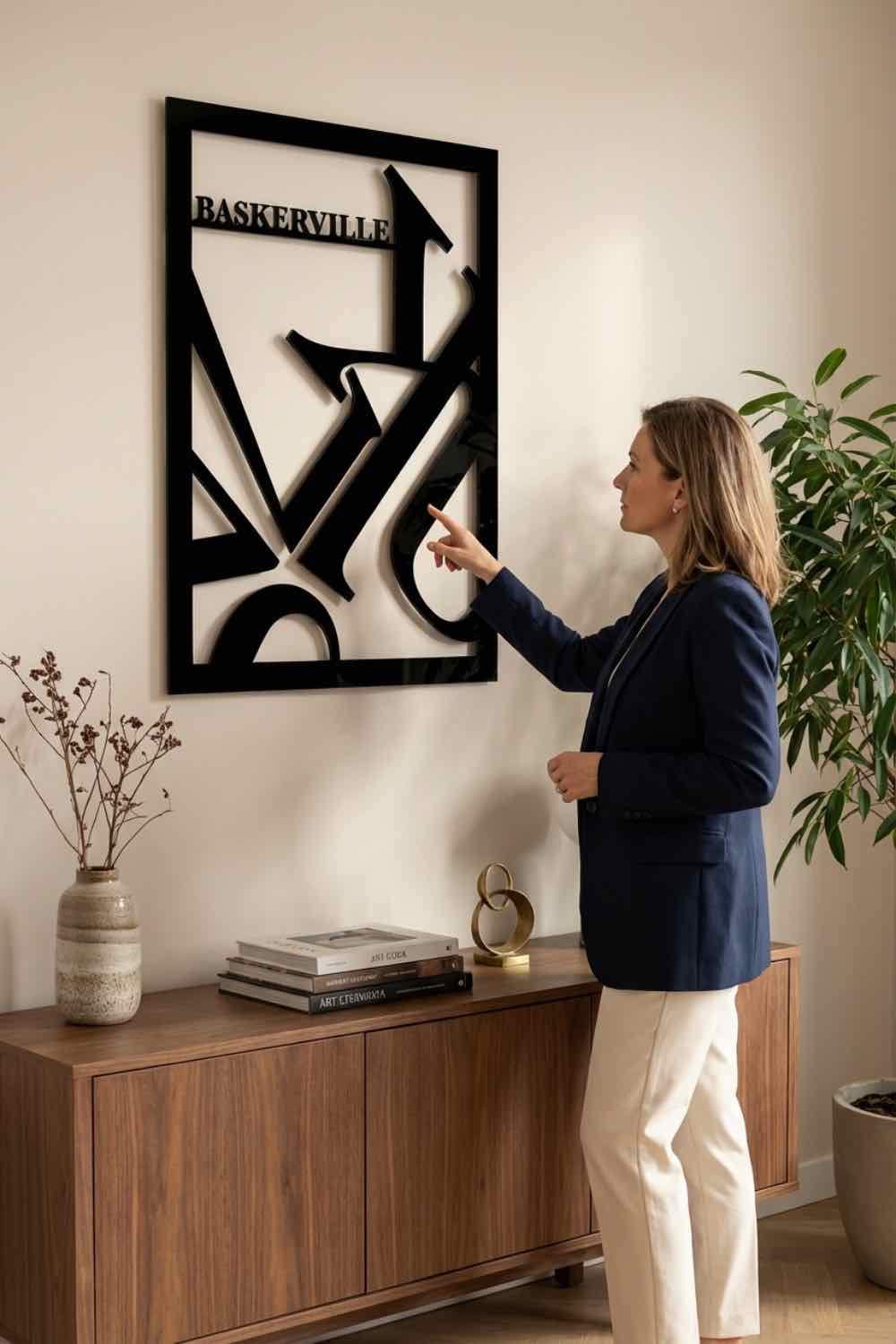 Baskerville - Cuadro decorativo | Cortayrecorta.es