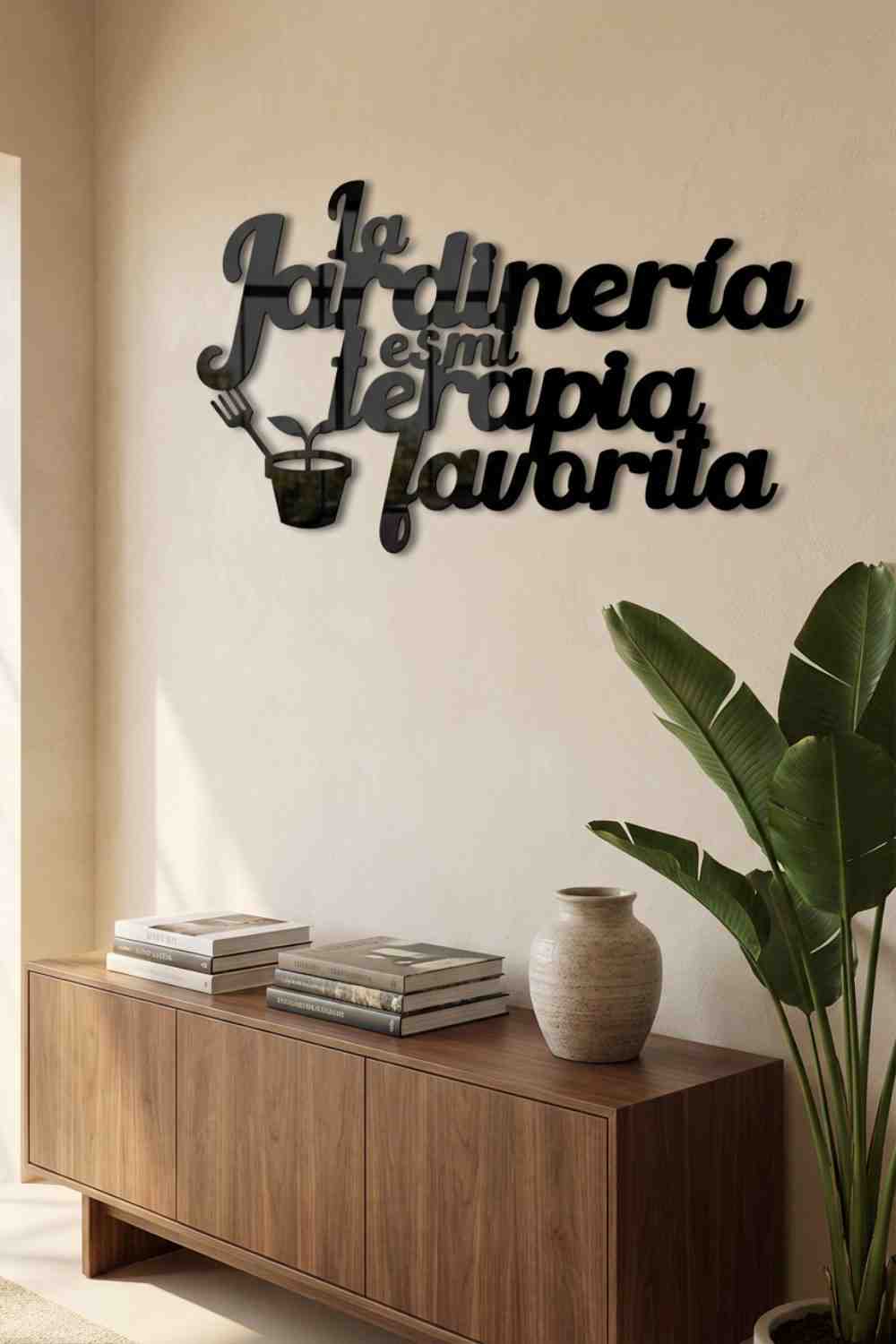 La Jardinería Es Mi Terapia Favorita - Cuadro decorativo | Cortayrecorta.es