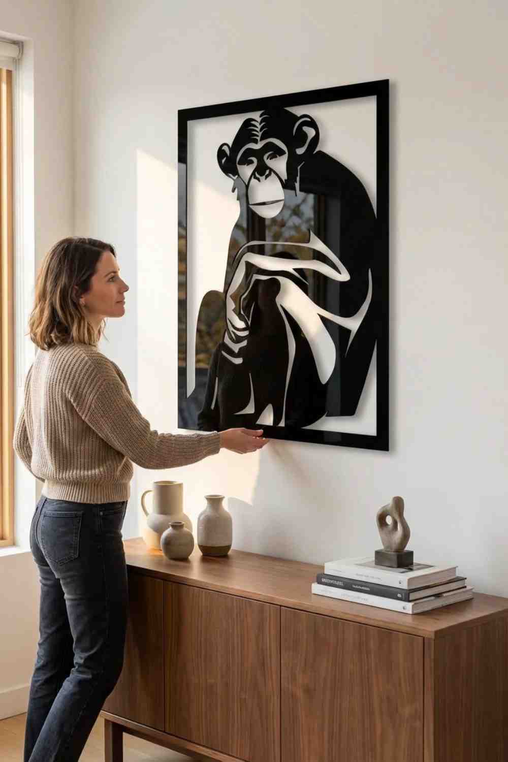 Chimpance - Cuadro decorativo | Cortayrecorta.es