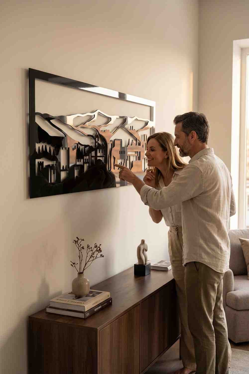 Alhambra Y Sierra Nevada - Cuadro decorativo | Cortayrecorta.es