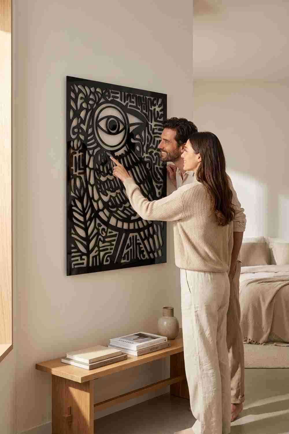Cuervo Azteca - Cuadro decorativo | Cortayrecorta.es
