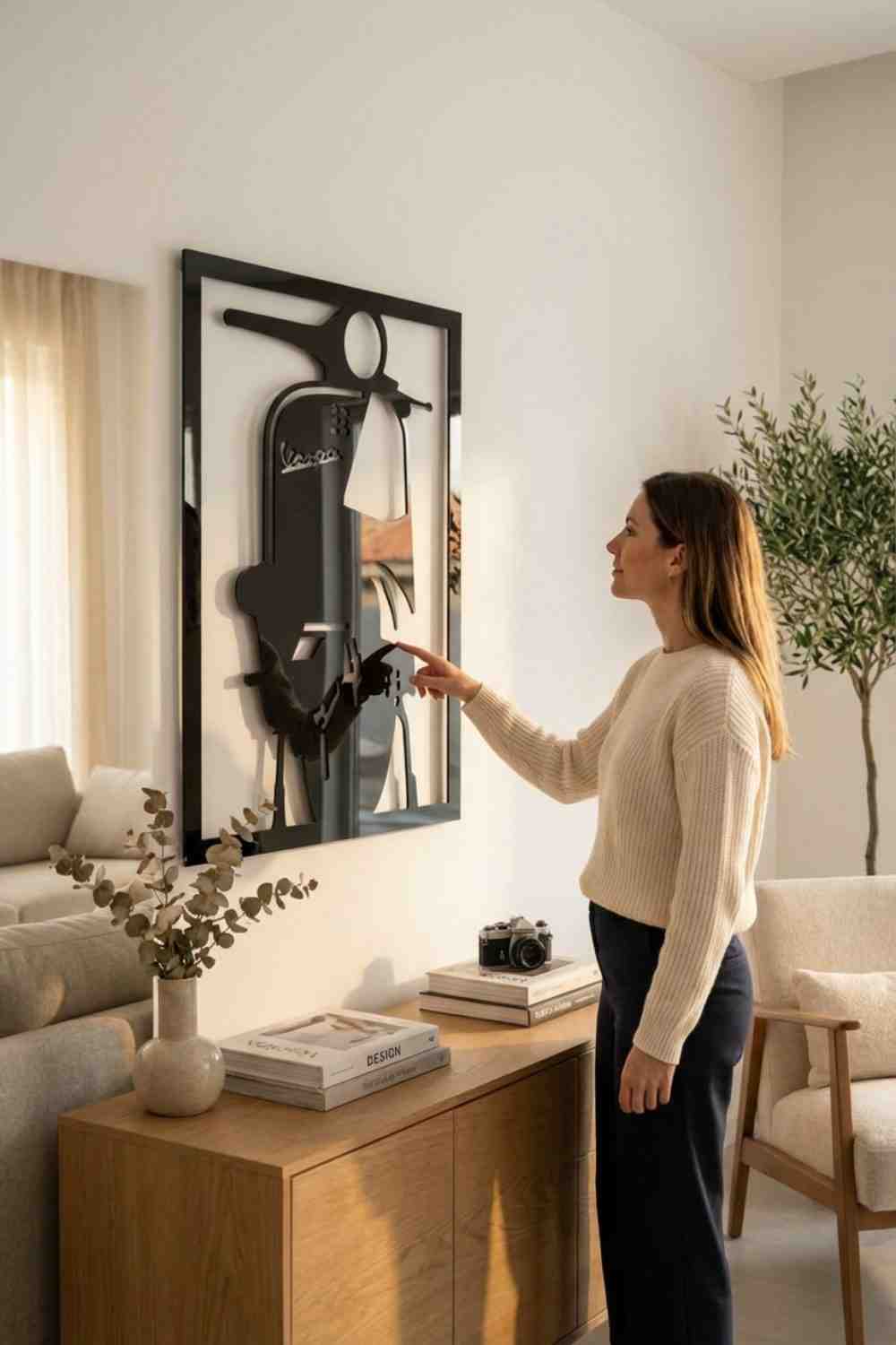 Frontal De Mi Vespa - Cuadro decorativo | Cortayrecorta.es