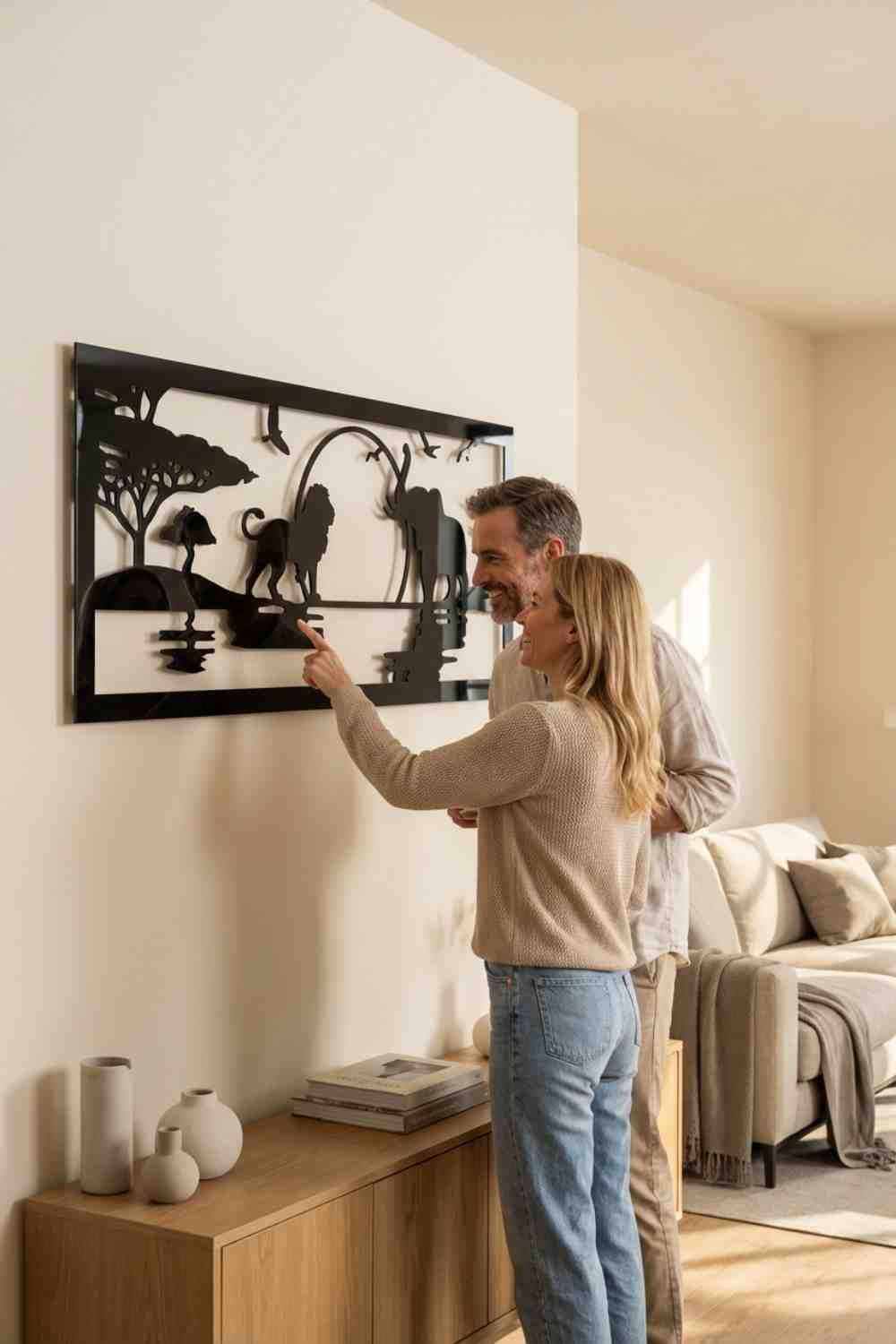 Africa Skyline - Cuadro decorativo | Cortayrecorta.es