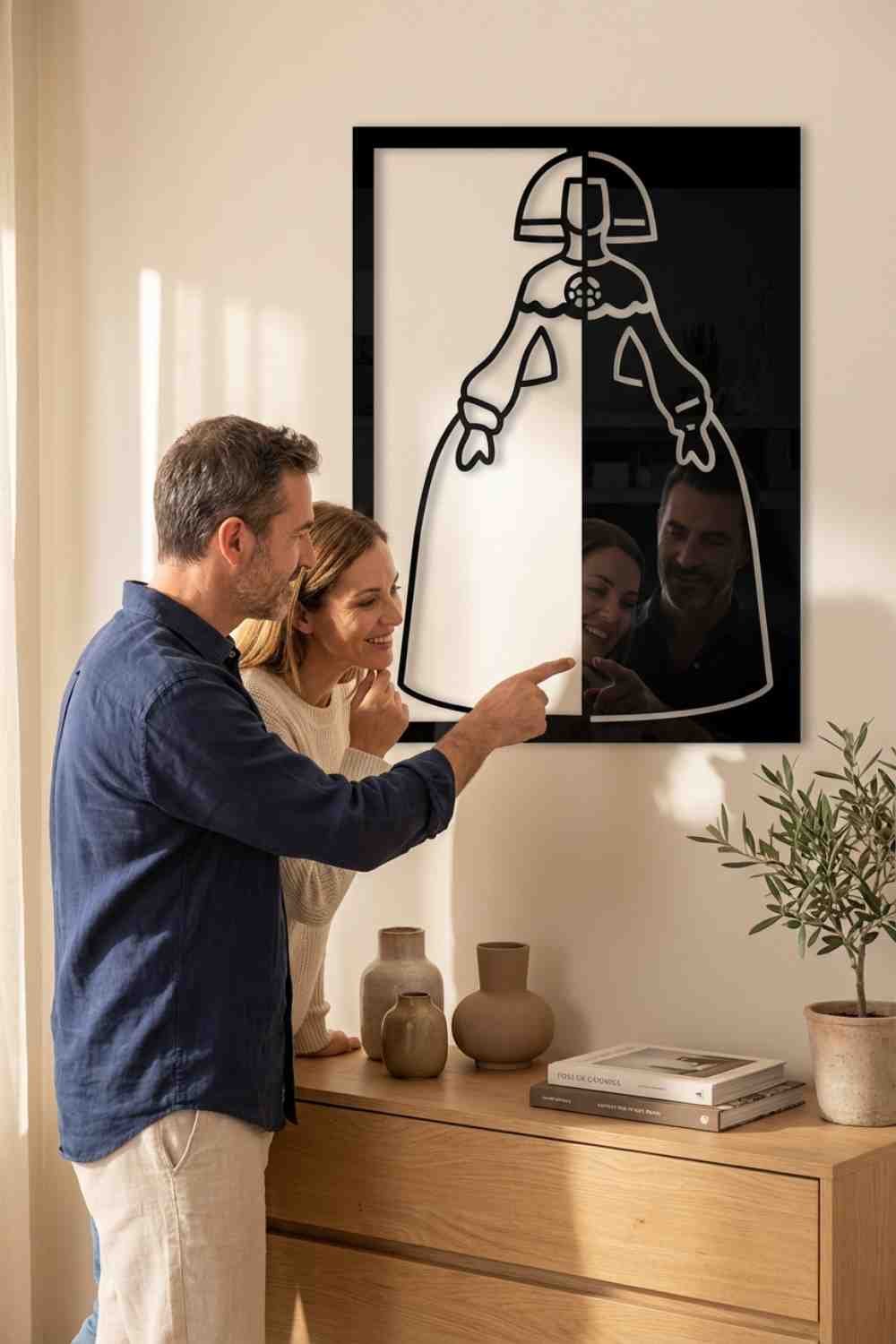 Menina Ying Y Yang - Cuadro decorativo | Cortayrecorta.es