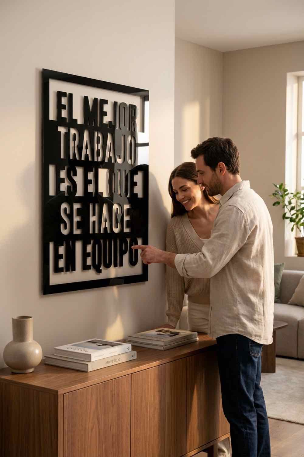 El mejor trabajo - Cuadro decorativo | Cortayrecorta.es