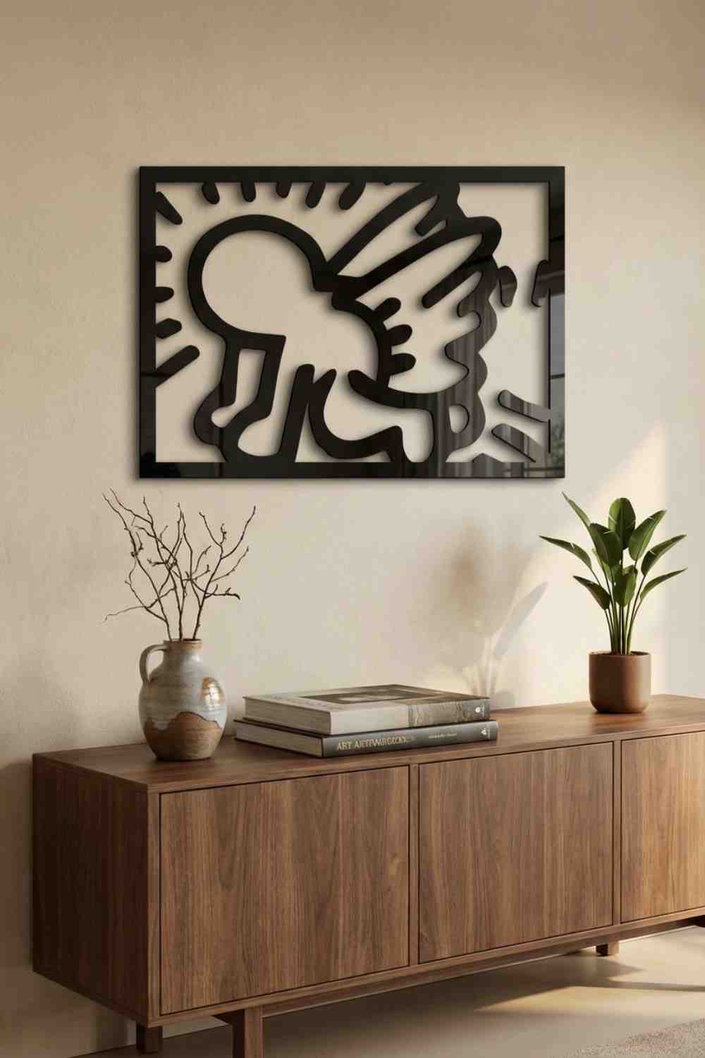 Angelillo, Keitg Haring - Cuadro decorativo | Cortayrecorta.es