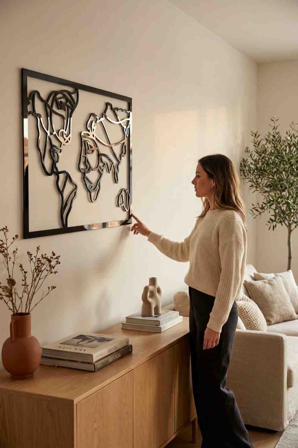 Caras del Mundo - Cuadro decorativo | Cortayrecorta.es