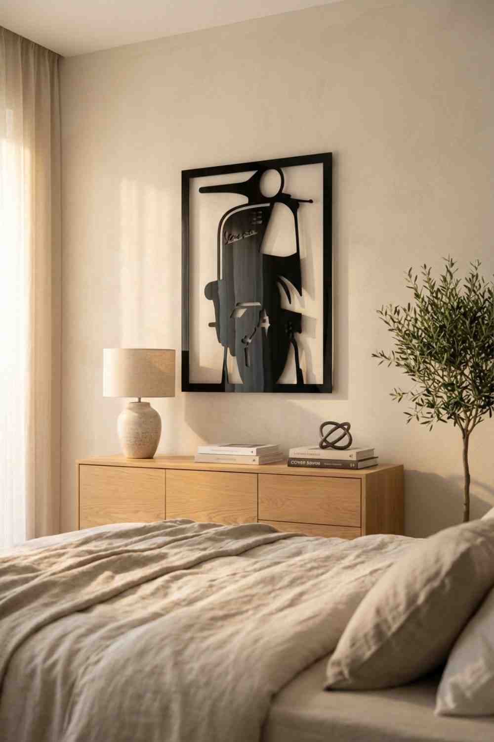 Frontal De Mi Vespa - Cuadro decorativo | Cortayrecorta.es