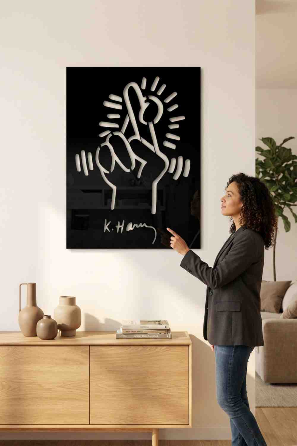 "Suerte", Keith Haring - Cuadro decorativo | Cortayrecorta.es