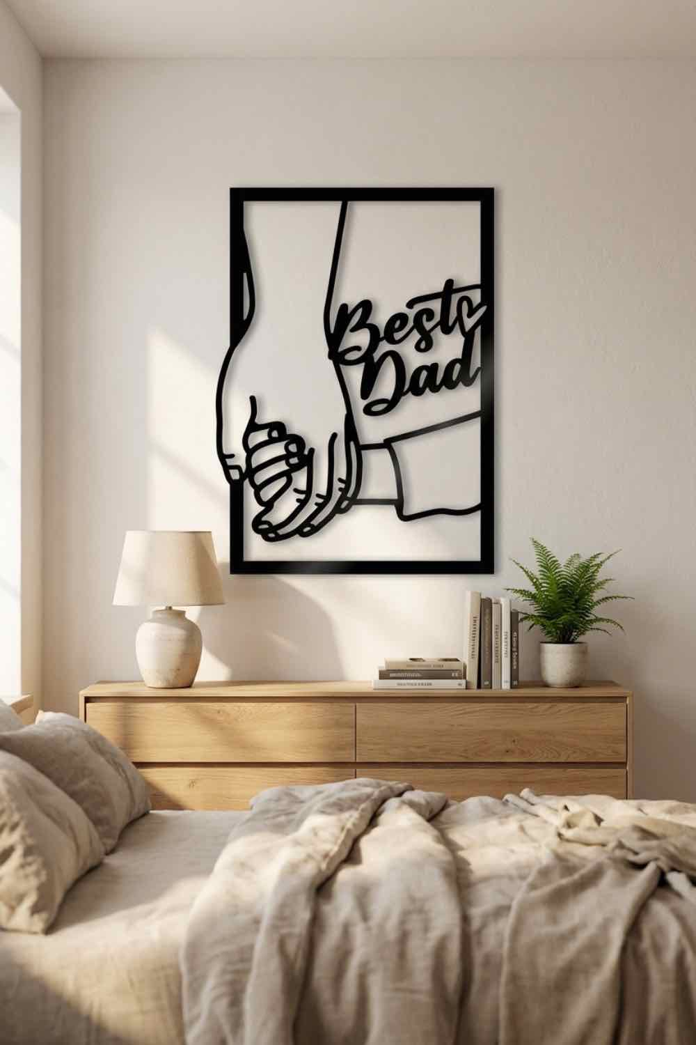 Best Dad - Cuadro decorativo | Cortayrecorta.es