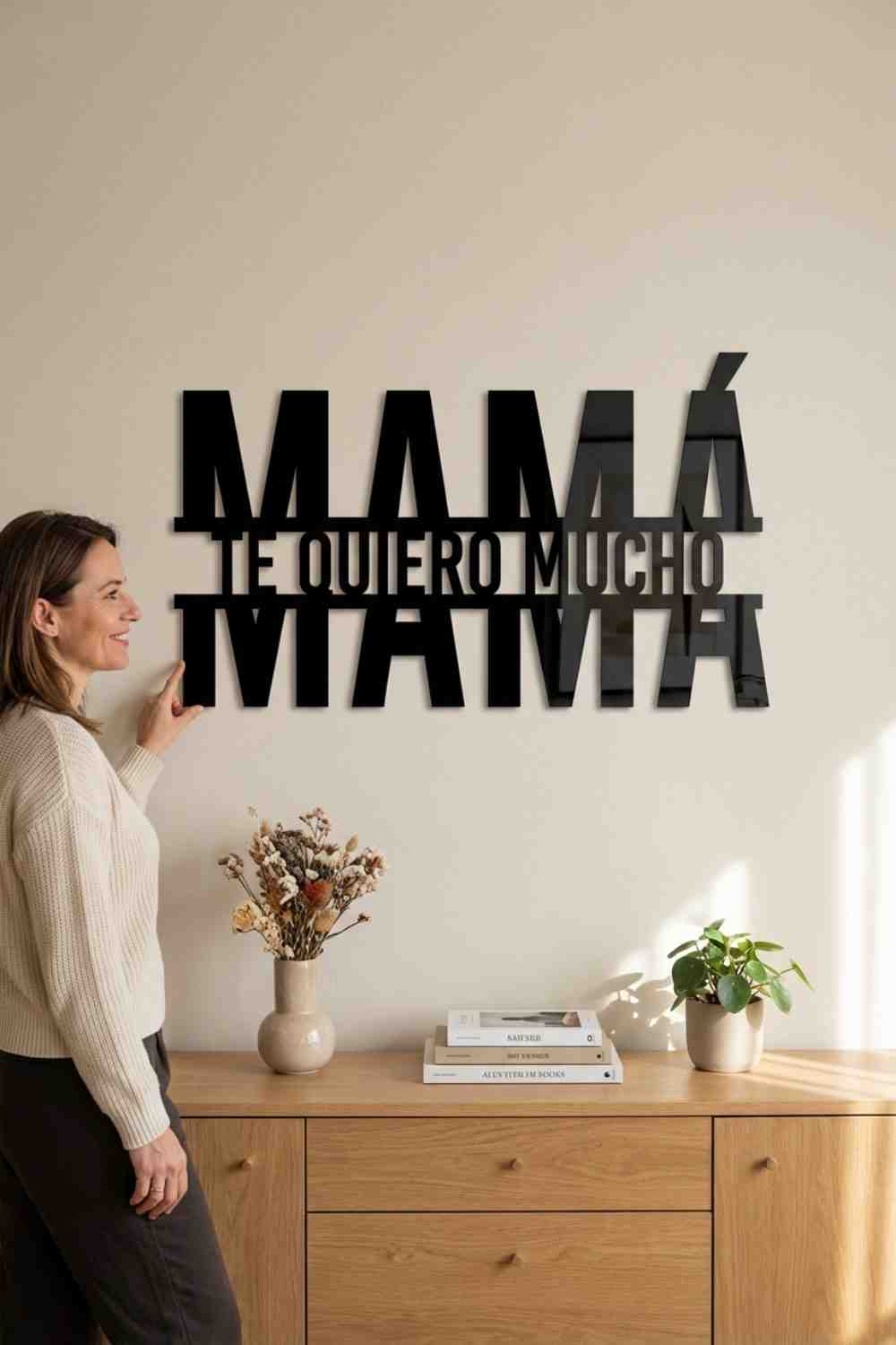 Mamá, Te Quiero Mucho - Cuadro decorativo | Cortayrecorta.es