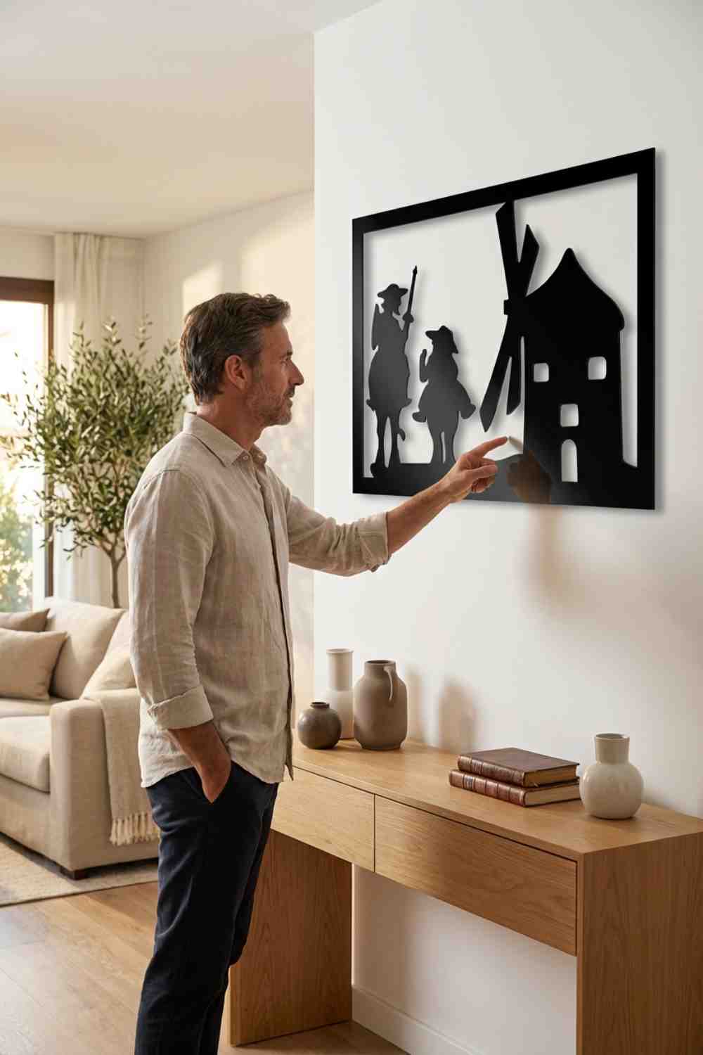 Don Quijote De La Mancha - Cuadro decorativo | Cortayrecorta.es