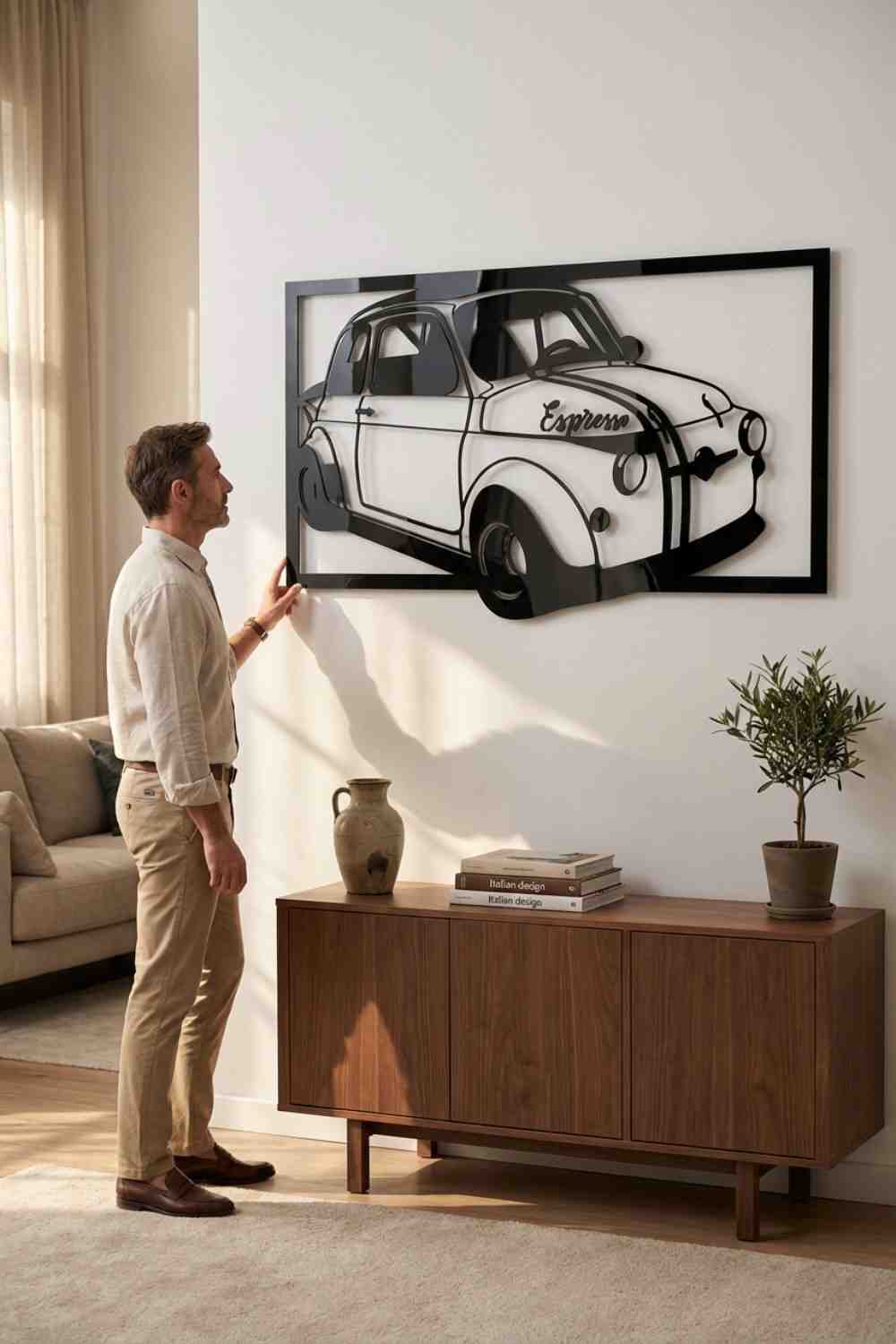 Fiat 500 - Cuadro decorativo | Cortayrecorta.es