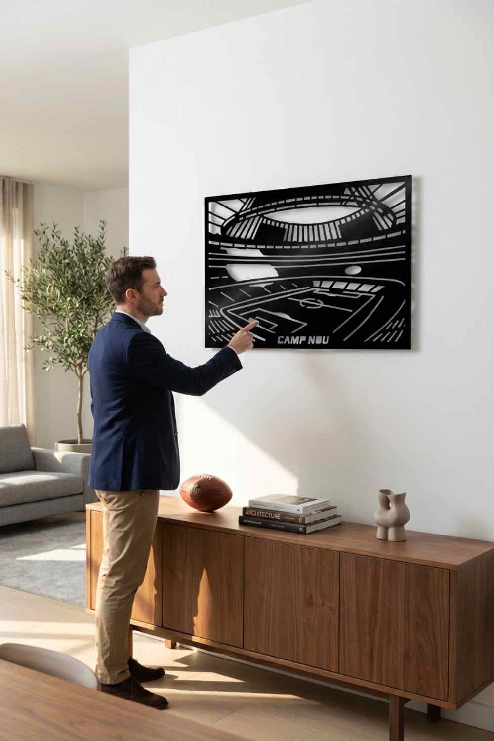Estadio Camp Nou Interior - Cuadro decorativo | Cortayrecorta.es