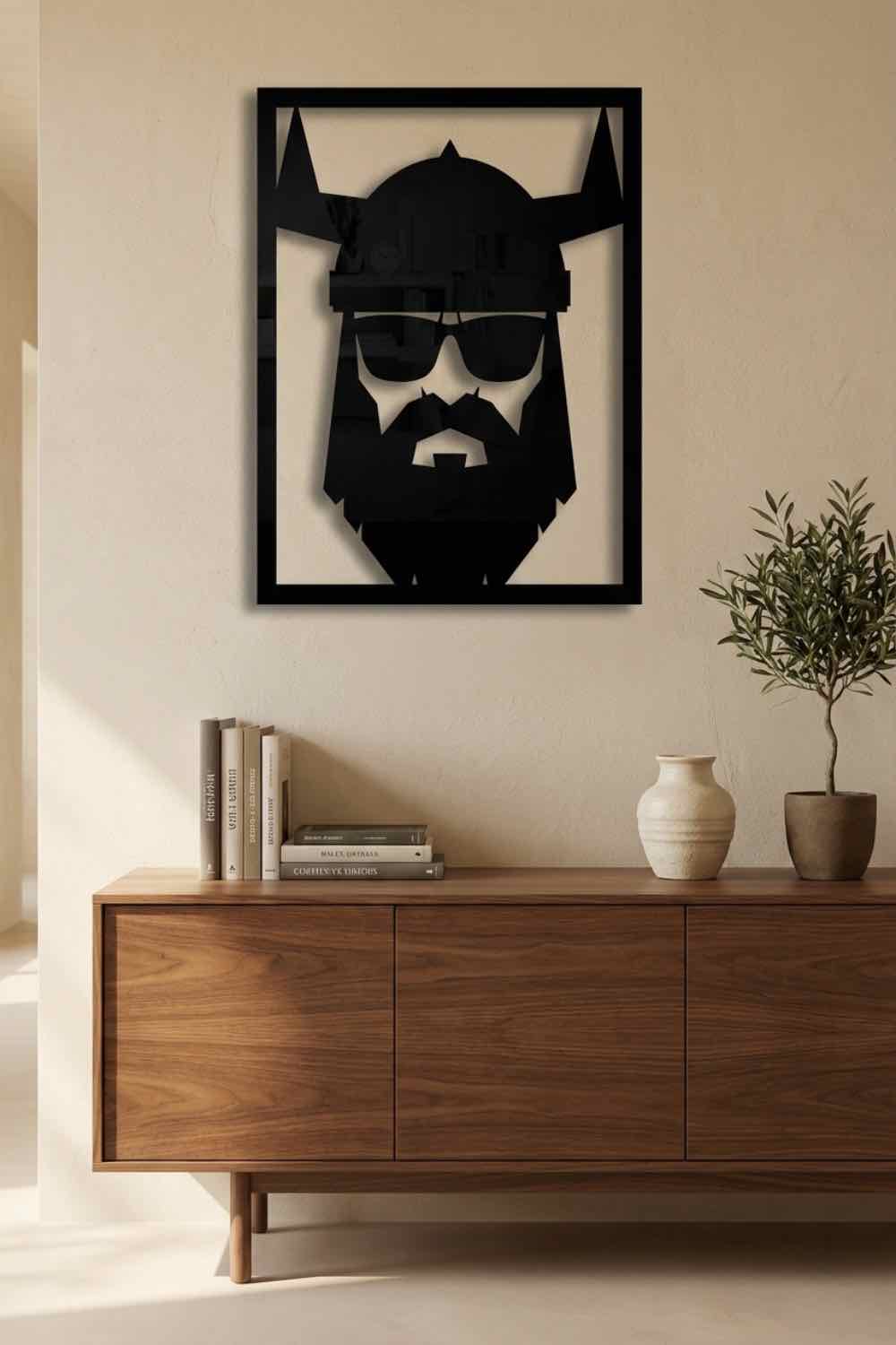 Vikingo Hipster - Cuadro decorativo | Cortayrecorta.es