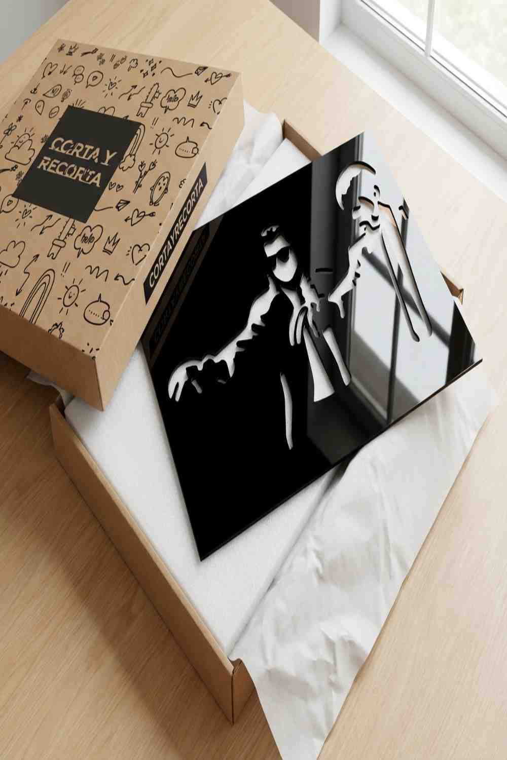Pulp_Fiction_By_Banksy_diseño - Cuadro decorativo | Cortayrecorta.es