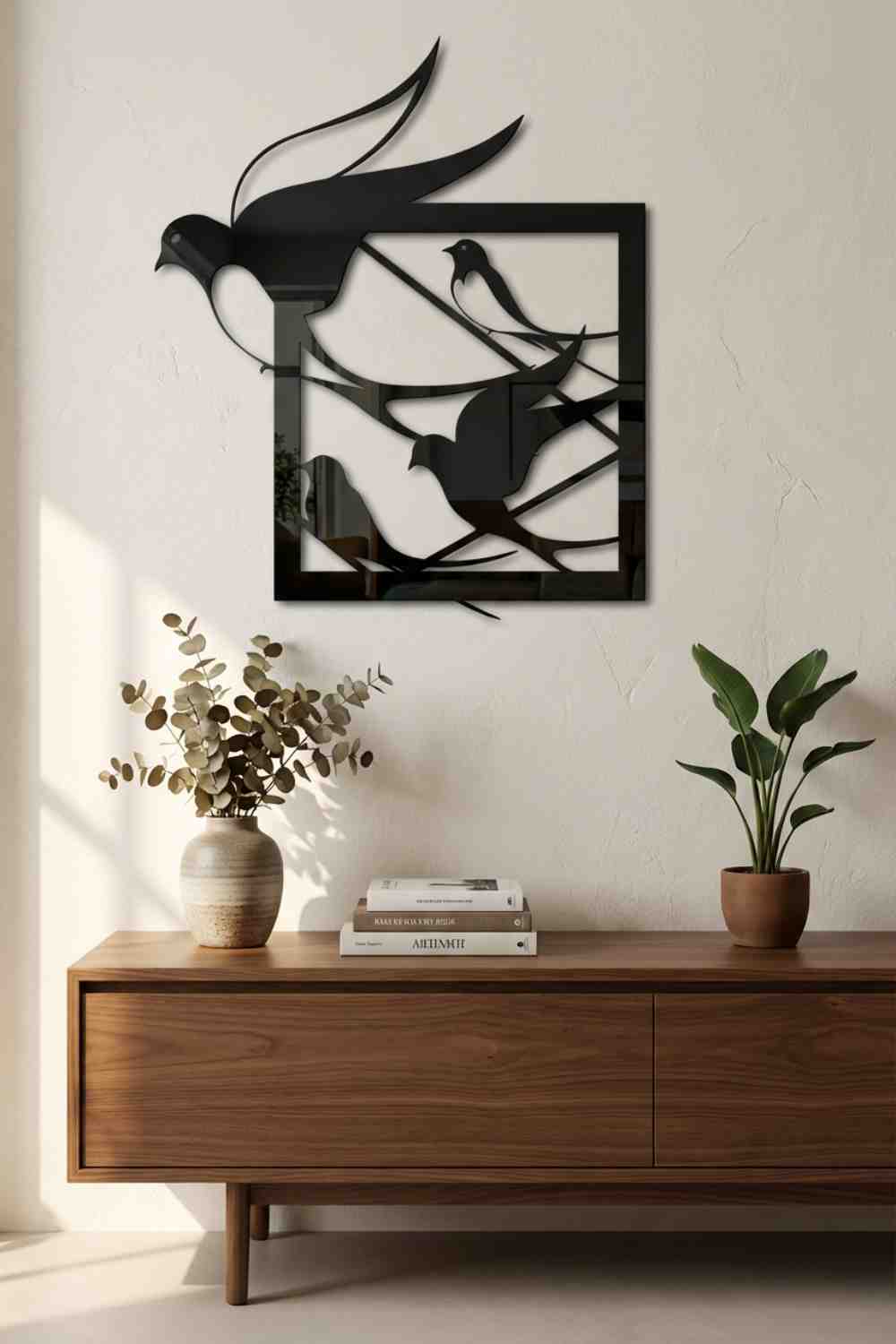 Golondrinas - Cuadro decorativo | Cortayrecorta.es