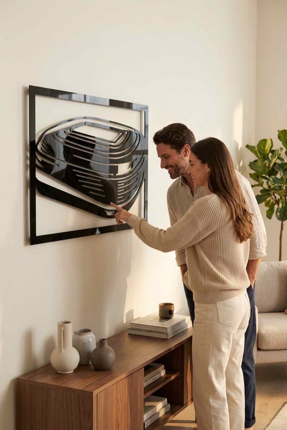 Estadio Santiago Bernabéu - Cuadro decorativo | Cortayrecorta.es