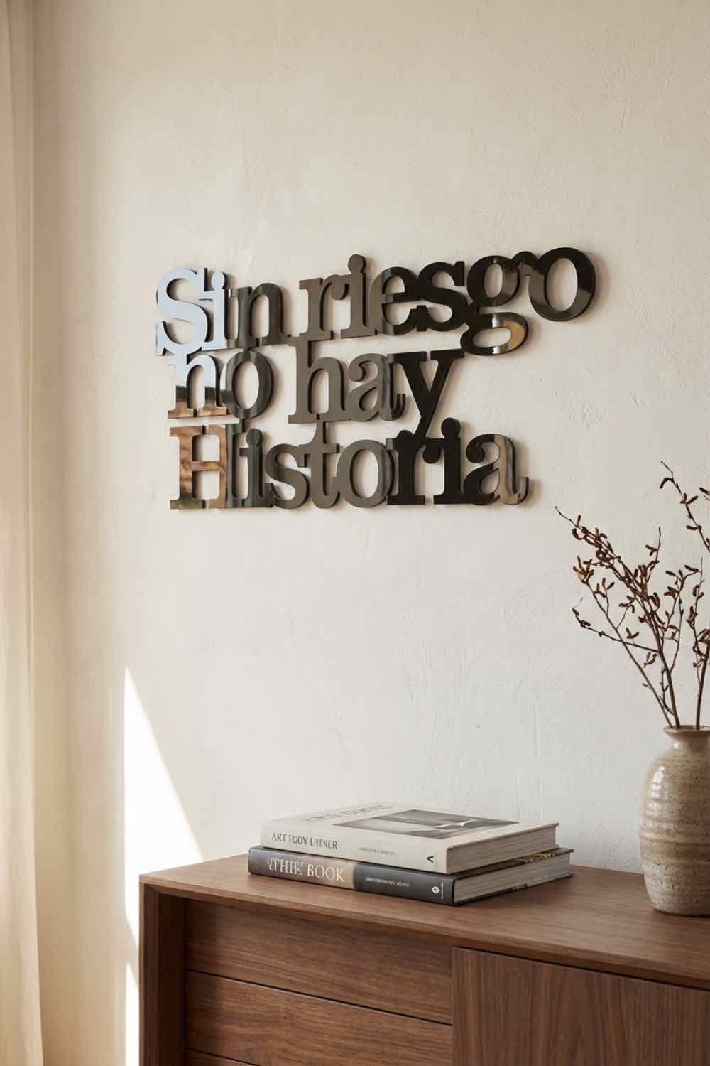Sin riesgo no hay historia - Cuadro decorativo | Cortayrecorta.es