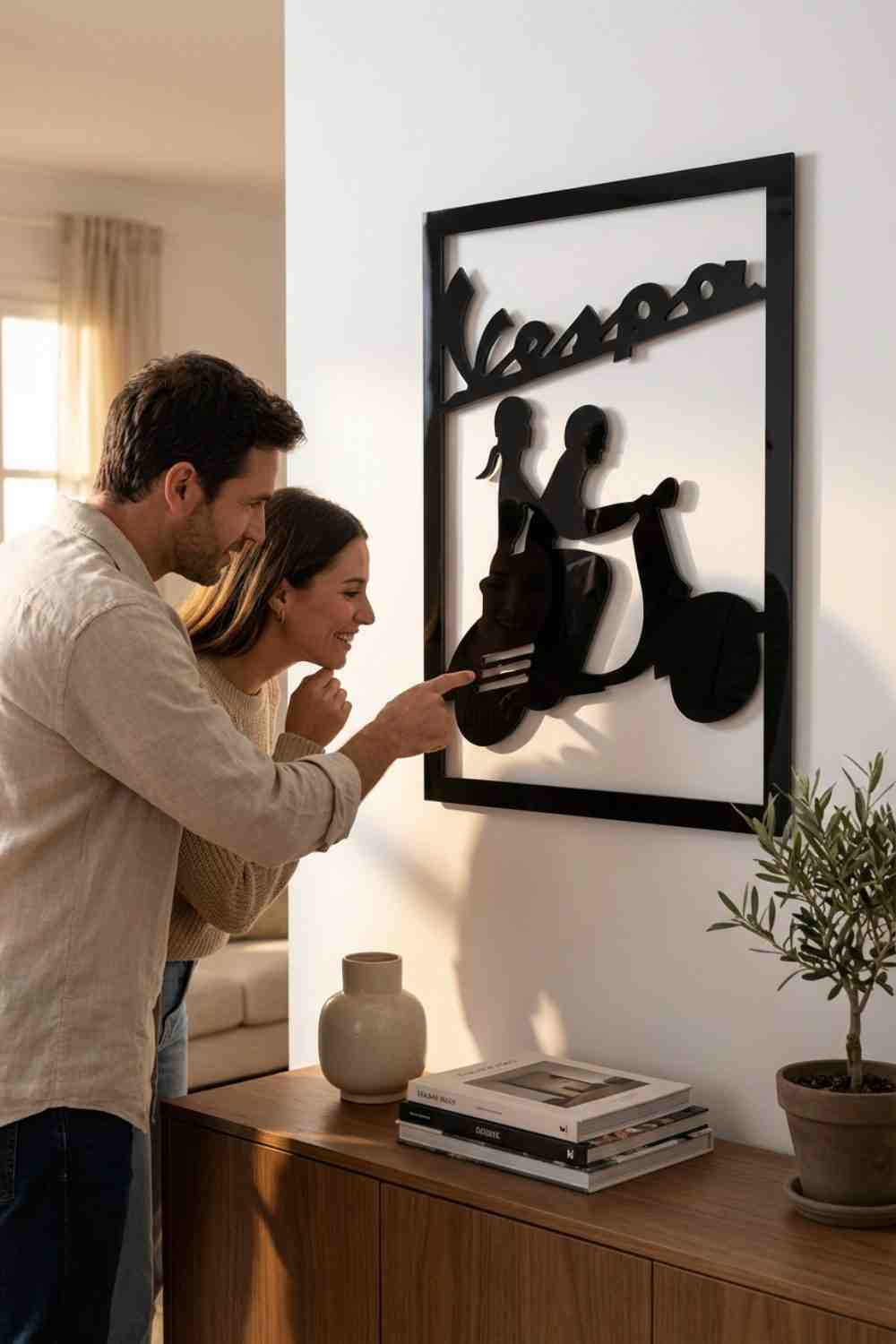 My Vespa, My Girl - Cuadro decorativo | Cortayrecorta.es