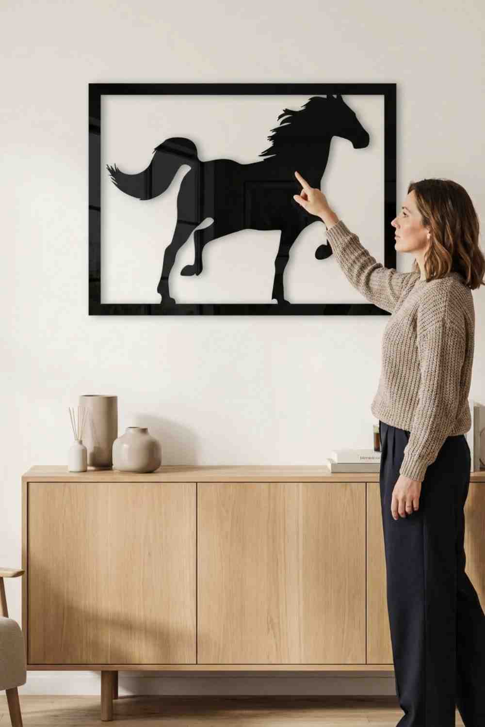 Black Horse - Cuadro decorativo | Cortayrecorta.es